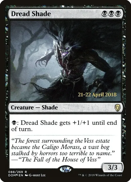 Ombre d'effroi, carte Magic PDOM 88s — extension Dominaria Promos