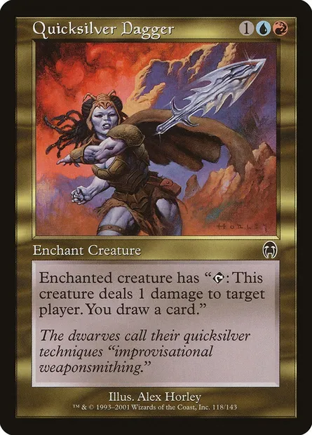 Quicksilver Dagger, Magic card APC 118 — Apocalypse set