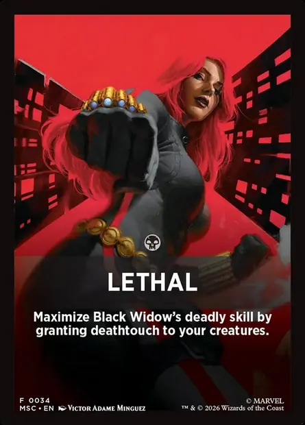 Lethal, Magic card FMSC 34 — Marvel Super Heroes Jumpstart Front Cards set