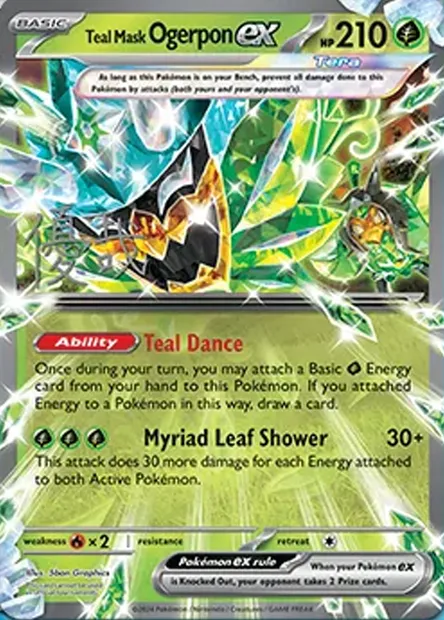 Ogerpon Masque Turquoise-ex, carte Pokémon WCD25 ct385517 — extension World Championship Decks 2025