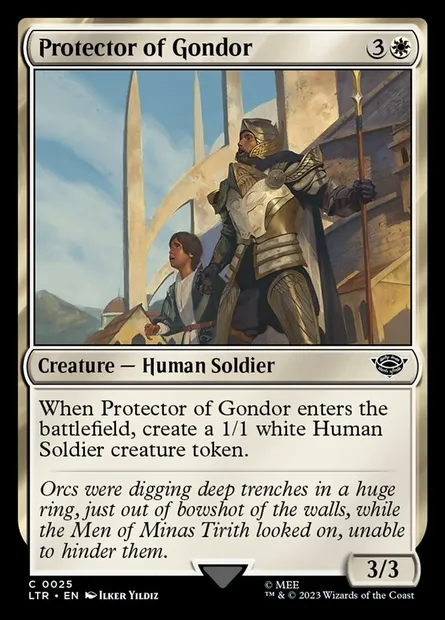 Protector of Gondor, Magic card LTR 25 — The Lord of the Rings: Tales of Middle-earth set