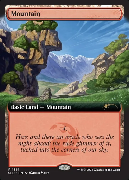 Mountain, Magic card SLD 1361 — Secret Lair Drop set