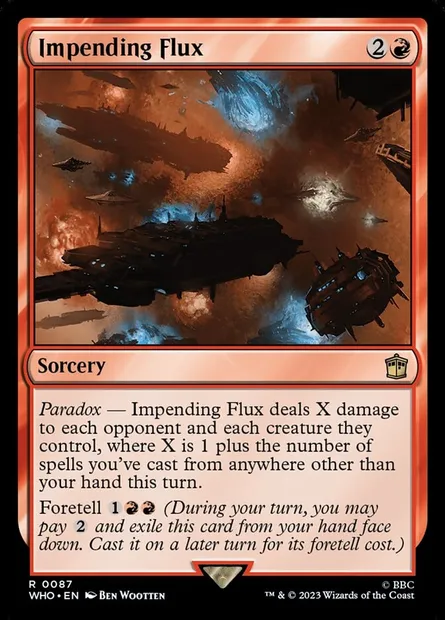 Impending Flux, Magic card WHO 87 — Doctor Who set