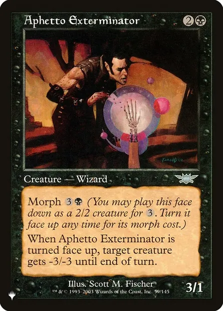 Aphetto Exterminator, Magic card PLST LGN-59 — The List set