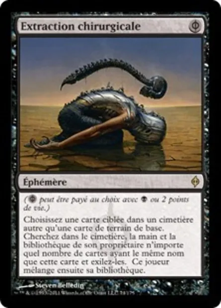 Extraction chirurgicale, carte Magic NPH 74 — extension La Nouvelle Phyrexia
