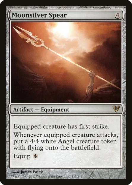 Moonsilver Spear, Magic card AVR 217 — Avacyn Restored set