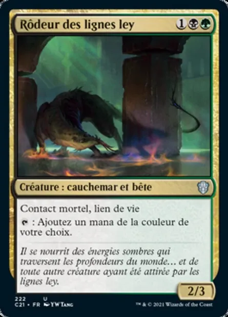 Rôdeur des lignes ley, carte Magic C21 222 — extension Commander 2021