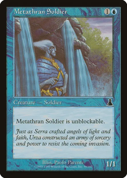 Metathran Soldier, Magic card UDS 39 — Urza's Destiny set