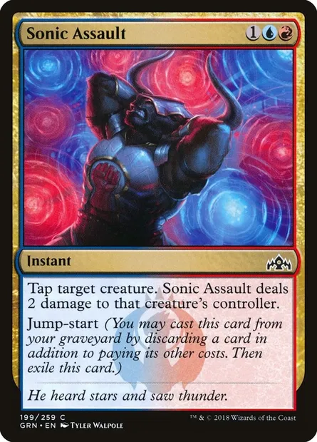 Sonic Assault, Magic card GRN 199 — Guilds of Ravnica set