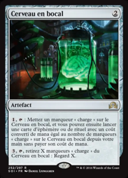 Cerveau en bocal, carte Magic SOI 252 — extension Ténèbres sur Innistrad