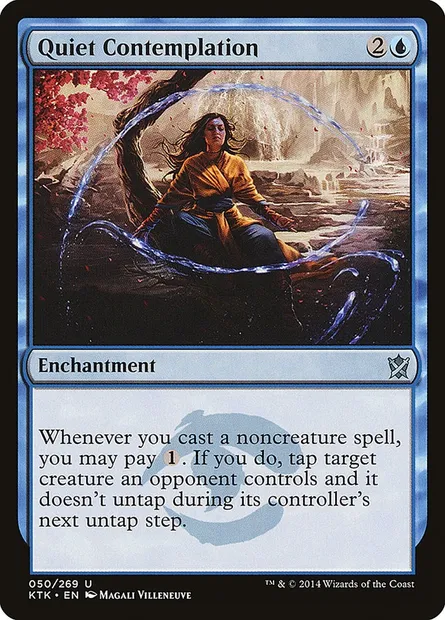 Quiet Contemplation, Magic card KTK 50 — Khans of Tarkir set