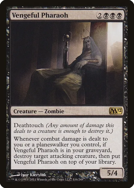 Vengeful Pharaoh, Magic card M12 116 — Magic 2012 set