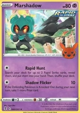 Marshadow, carte Pokémon TOT23 080 — extension Trick or Trade 2023