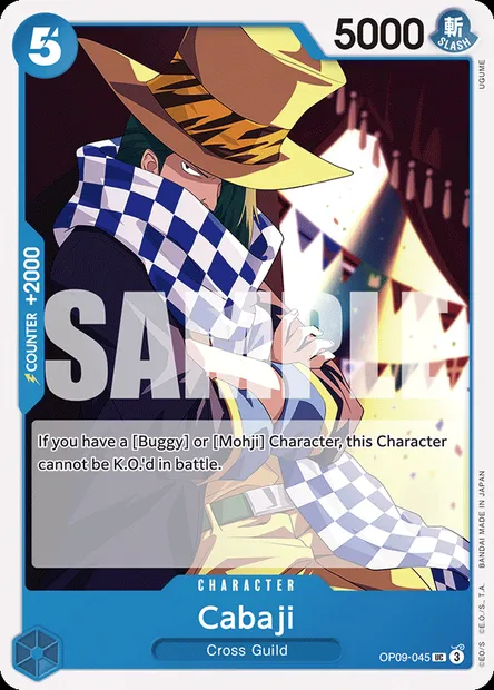 Cabaji, One Piece card OP09-045 — EMPERORS IN THE NEW WORLD set