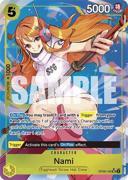Nami, One Piece card OP08-106 — TWO LEGENDS set