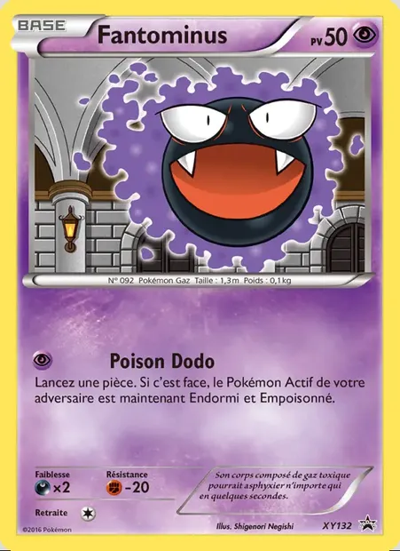 Fantominus, carte Pokémon XY 132 — extension Promo XY