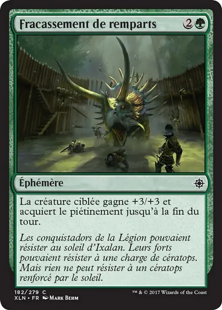 Fracassement de remparts, carte Magic XLN 182 — extension Ixalan