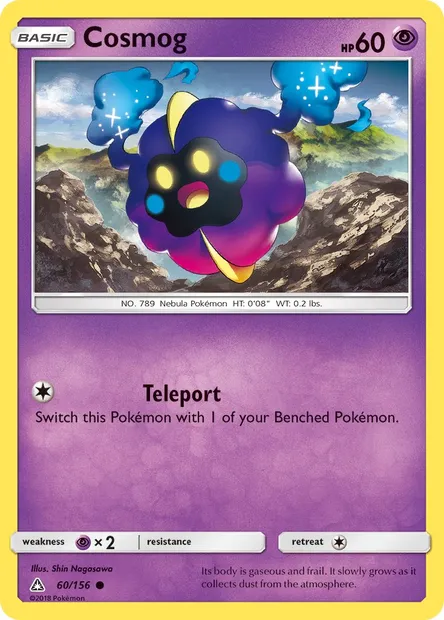 Cosmog, Pokémon card UPR 60 — Ultra Prism set