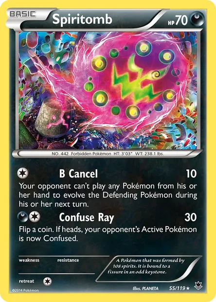 Spiritomb, Pokémon card PHF 55 — Phantom Forces set