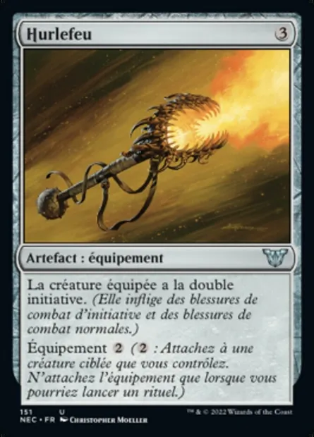 Hurlefeu, carte Magic NEC 151 — extension Neon Dynasty Commander