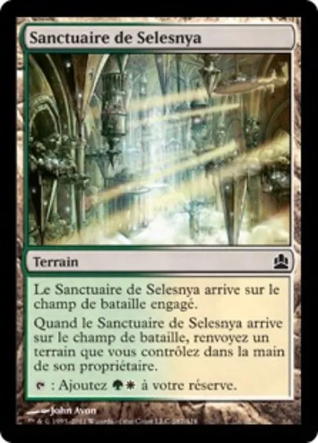 Sanctuaire de Selesnya, carte Magic CMD 287 — extension Commander 2011