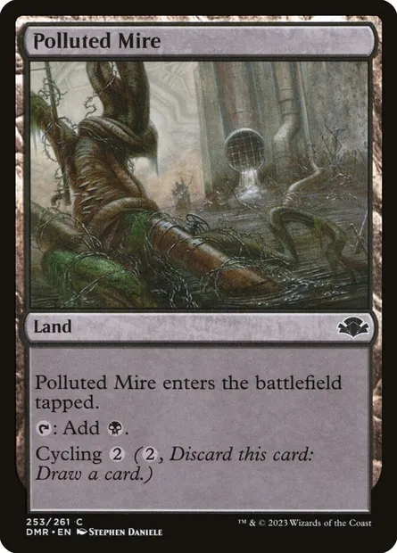 Polluted Mire, Magic card DMR 253 — Dominaria Remastered set