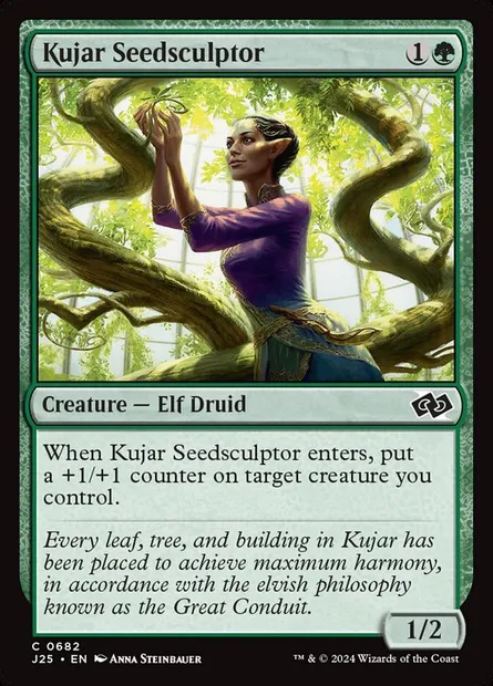 Kujar Seedsculptor, Magic card J25 682 — Foundations Jumpstart set