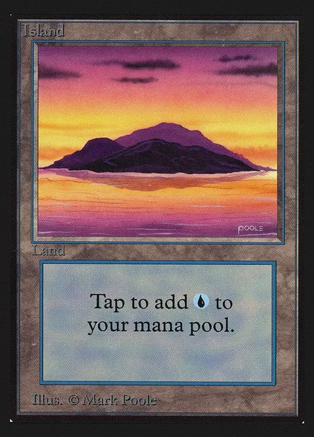 Island, Magic card CED 291 — Collectors' Edition set