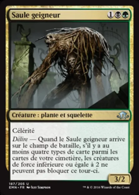 Saule geigneur, carte Magic EMN 187 — extension La lune hermétique