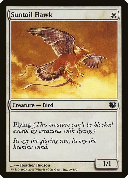Suntail Hawk, Magic card 9ED 49★ — Ninth Edition set