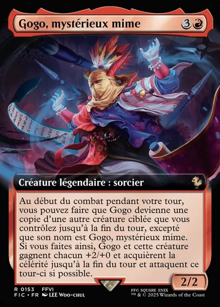 Gogo, mystérieux mime, carte Magic FIC 153 — extension Final Fantasy Commander