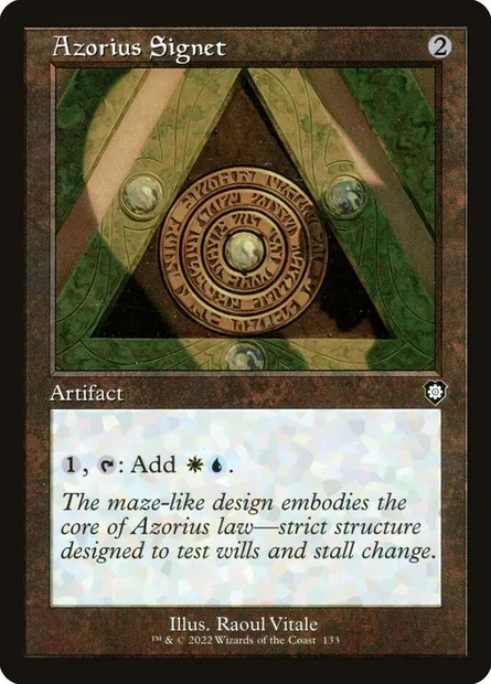 Azorius Signet, Magic card BRC 133 — The Brothers' War Commander set