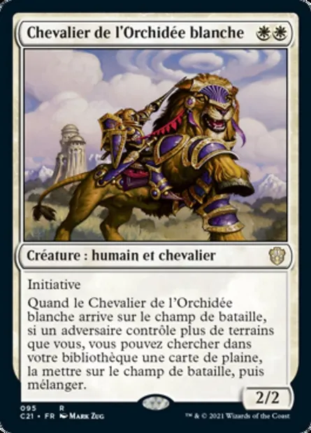 Chevalier de l'Orchidée blanche, carte Magic C21 95 — extension Commander 2021