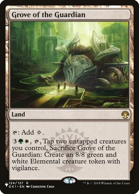 Grove of the Guardian, Magic card PLST GK1-124 — The List set