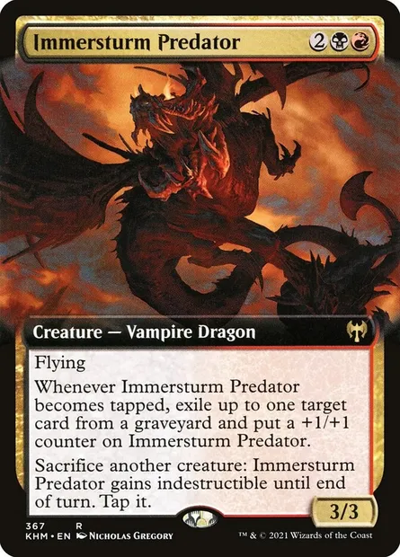 Immersturm Predator, Magic card KHM 367 — Kaldheim set