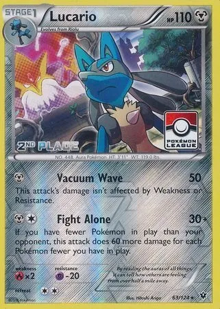 Lucario, carte Pokémon LGP 063-2 — extension League Promos