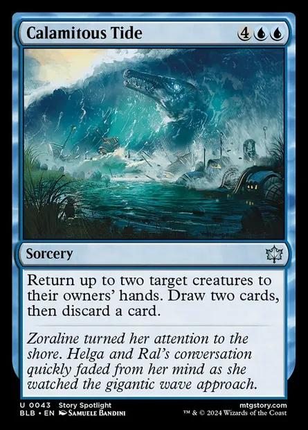 Calamitous Tide, Magic card BLB 43 — Bloomburrow set