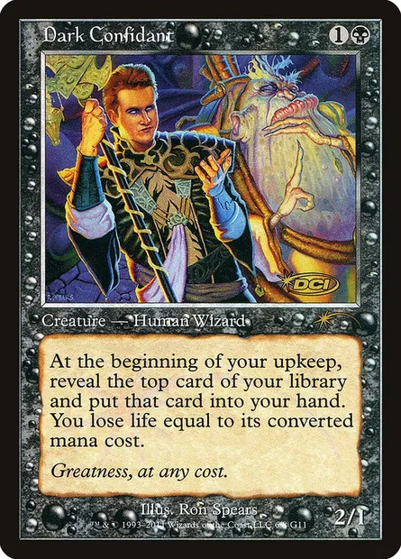Dark Confidant, Magic card G11 6 — Judge Gift Cards 2011 set