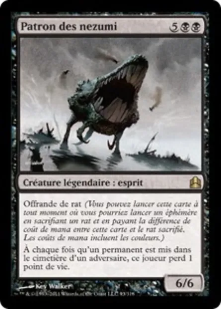 Patron des nezumi, carte Magic CMD 93 — extension Commander 2011