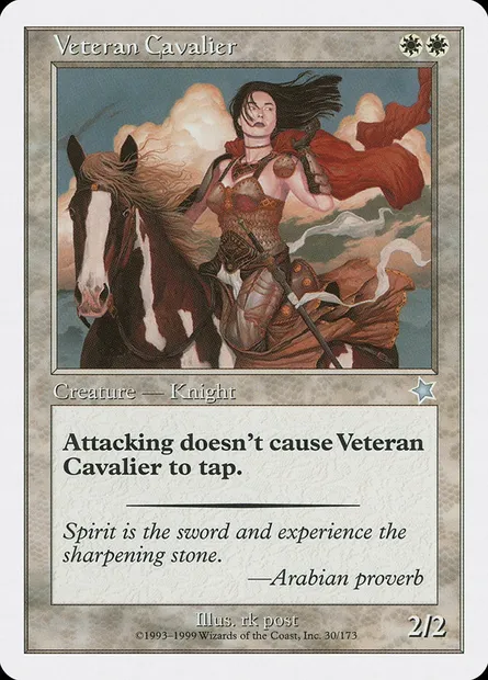 Veteran Cavalier, Magic card S99 30 — Starter 1999 set