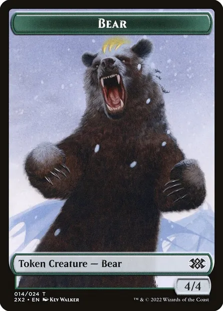 Bear, carte Magic T2X2 14 — extension Double Masters 2022 Tokens