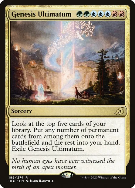 Genesis Ultimatum, Magic card IKO 189 — Ikoria: Lair of Behemoths set
