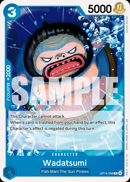 Wadatsumi, One Piece card OP14-056 — THE AZURE SEA’S SEVEN set