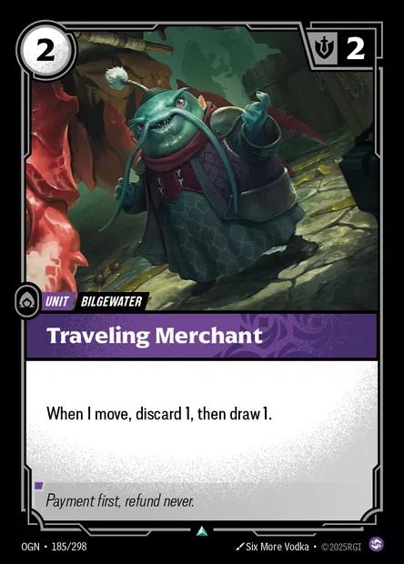 Traveling Merchant, Riftbound card OGN 185 — Origins set