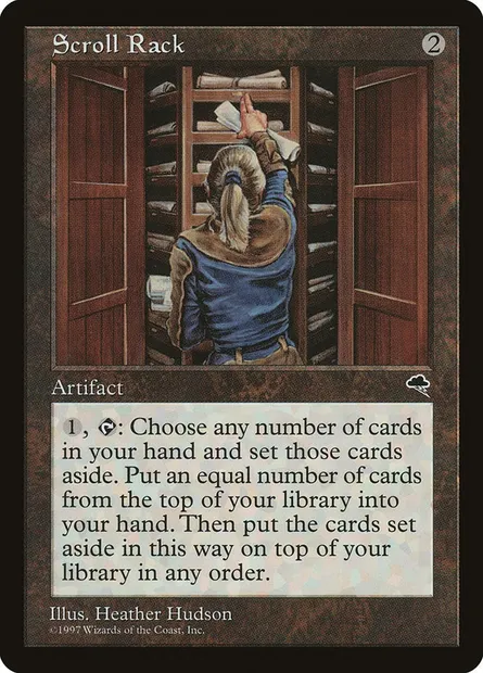 Scroll Rack, Magic card TMP 308 — Tempest set