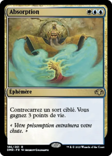 Absorption, carte Magic DMR 186 — extension Dominaria Remastered