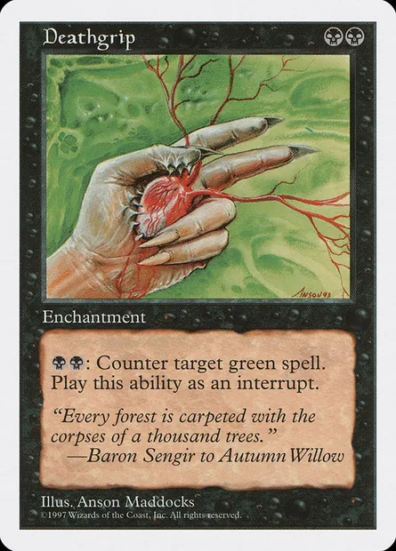 Deathgrip, Magic card 5ED 154 — Fifth Edition set