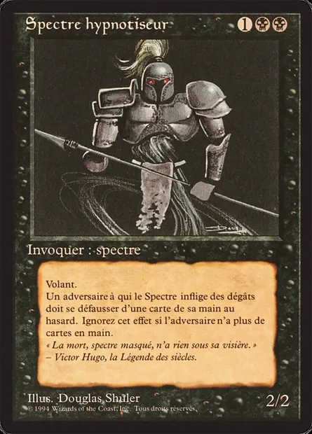 Spectre hypnotiseur, carte Magic FBB 115 — extension Foreign Black Border