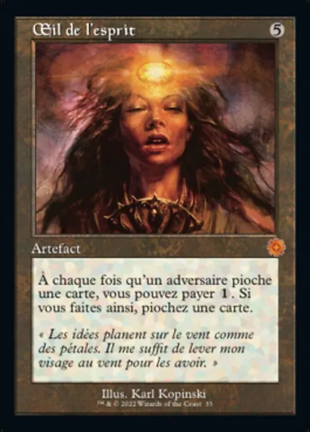 Œil de l'esprit, carte Magic BRR 33 — extension The Brothers' War Retro Artifacts