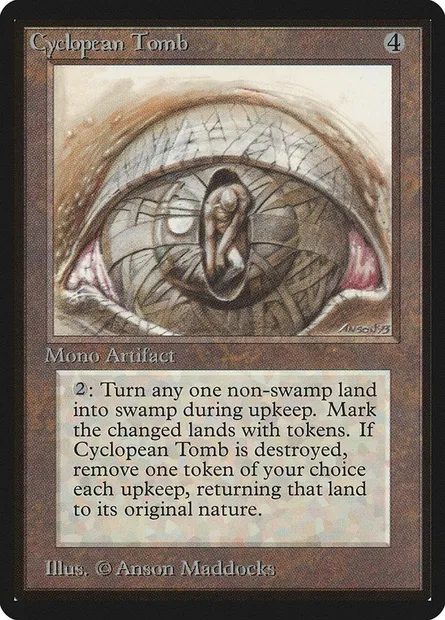 Cyclopean Tomb, carte Magic LEB 241 — extension Limited Edition Beta